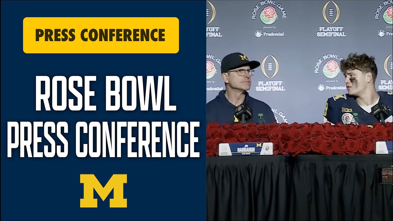 Jim Harbaugh, J.J. McCarthy Press Conference: Michigan Beats Alabama In Overtime, 27-20