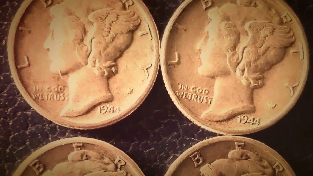 1944 Mercury Dimes
