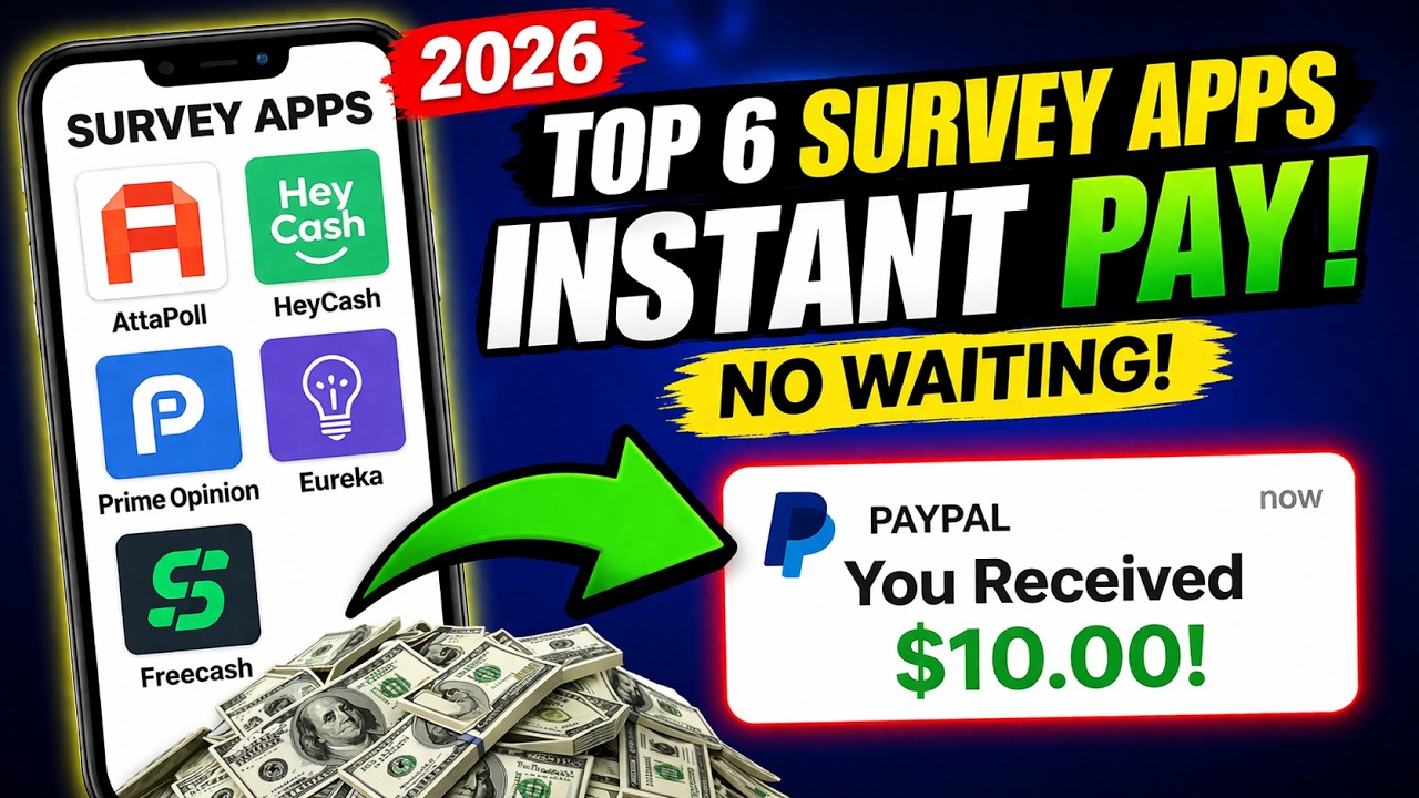 Top 6 Survey Apps That Pay Instantly in 2026 💰 No Waiting!