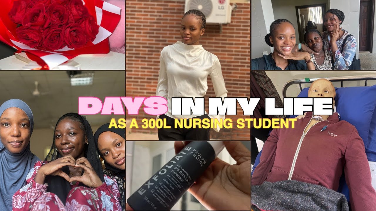 Vlog: days in my life as a 300L NURSING STUDENT IN NIGERIA//study with me|| Mujii