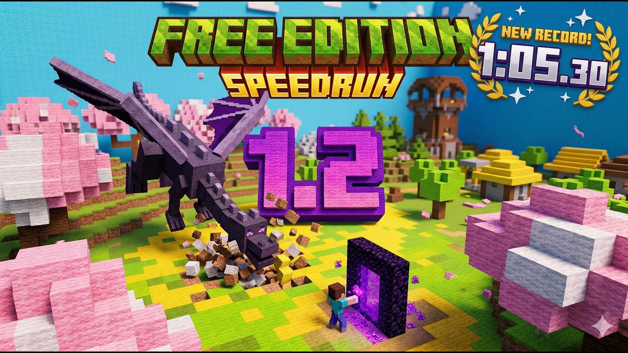 Minecraft Free Edition Speedrun V1.2 [1:05 WR]