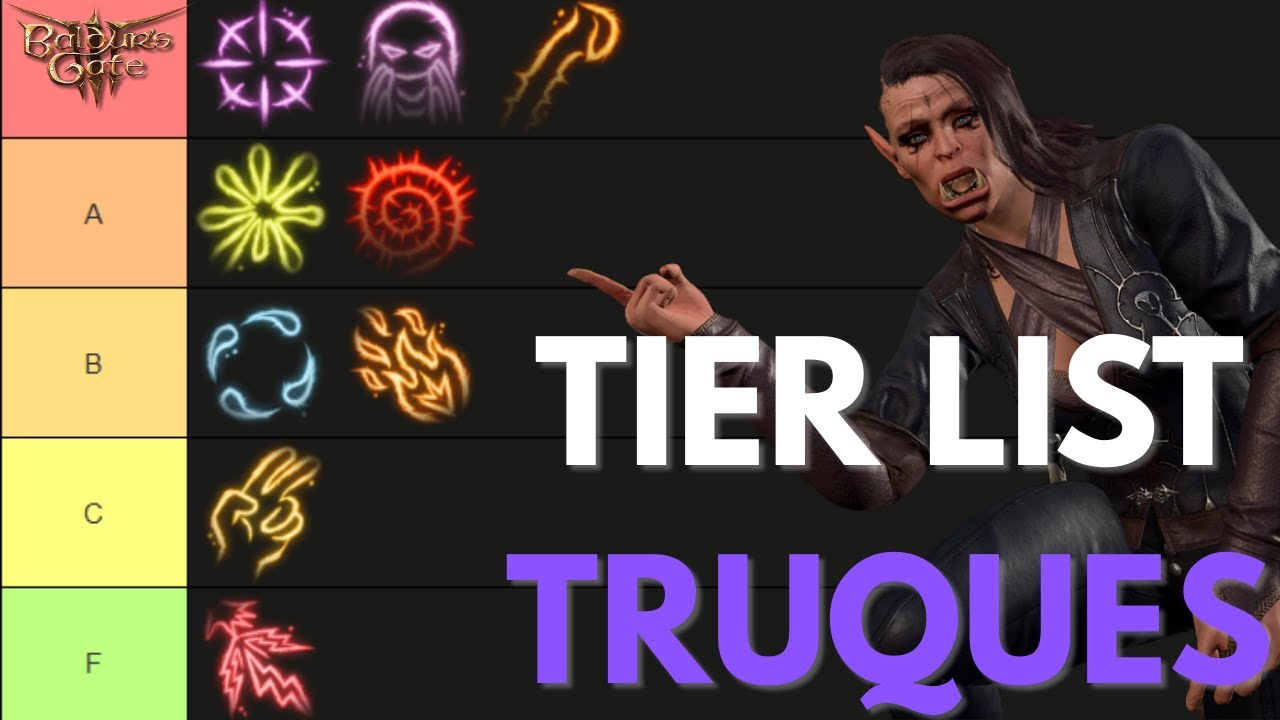 RANKING de TODOS os TRUQUES de Baldur's gate 3