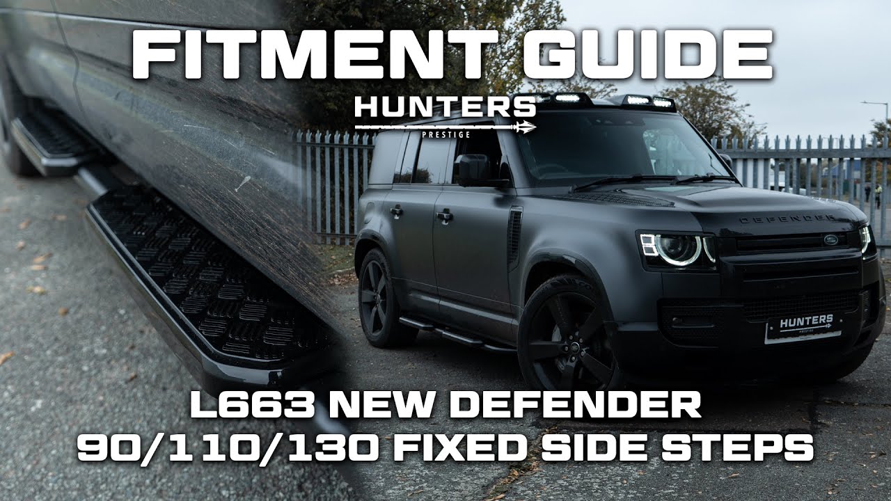 КАК УСТАНОВИТЬ: НОВЫЕ ФИКСИРОВАННЫЕ БОКОВЫЕ ПОДНОЖКИ Defender L663 | РУКОВОДСТВО ПО УСТАНОВКЕ