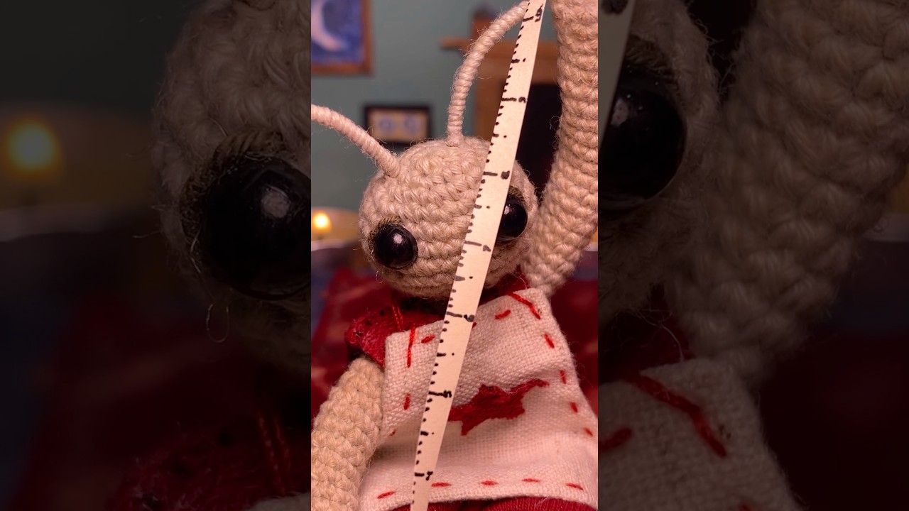 POV: beetle friend makes a statue of you ASMR 🎀 #crochet #comfort #asmrroleplay #personalcare