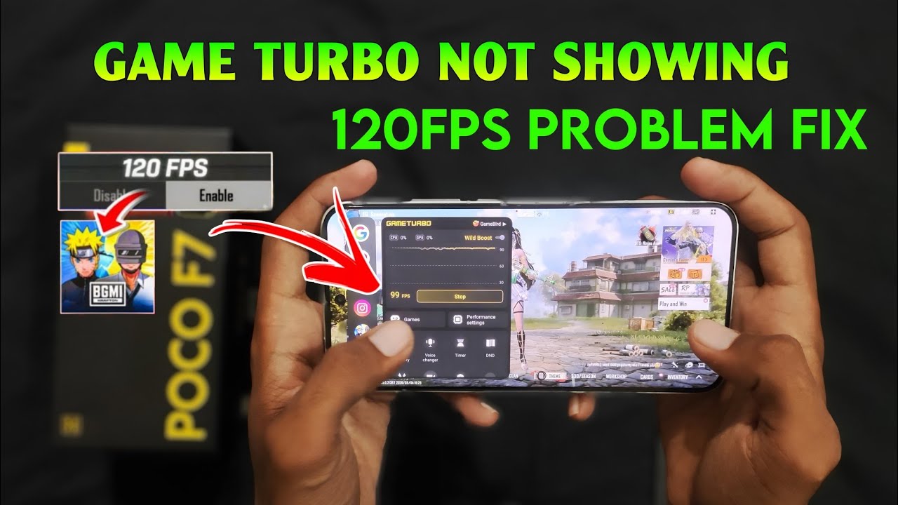 POCO F7 120FPS NOT SHOWING PROBLEM FIX PERMANENT SOLUTION