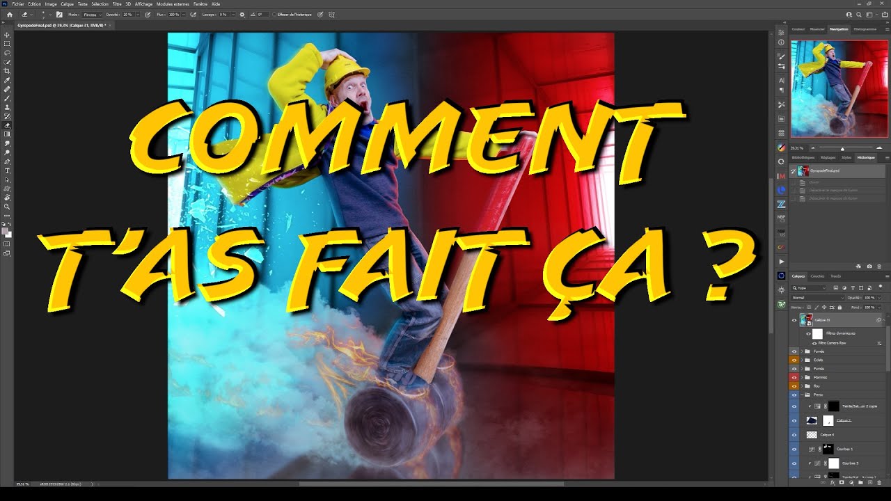 Comment t'as fait ça ? Lumières colorées, fumée (Drift), flammes, rimlight (lumière de contour)