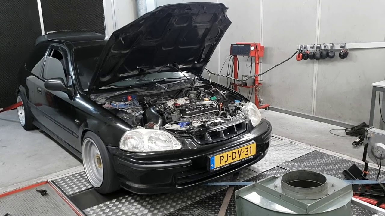 Dolf Dyno Tuned Honda Civic EK3 D15Z6/D16Y8 Comp Cams Stage 2 Dyno Run 2