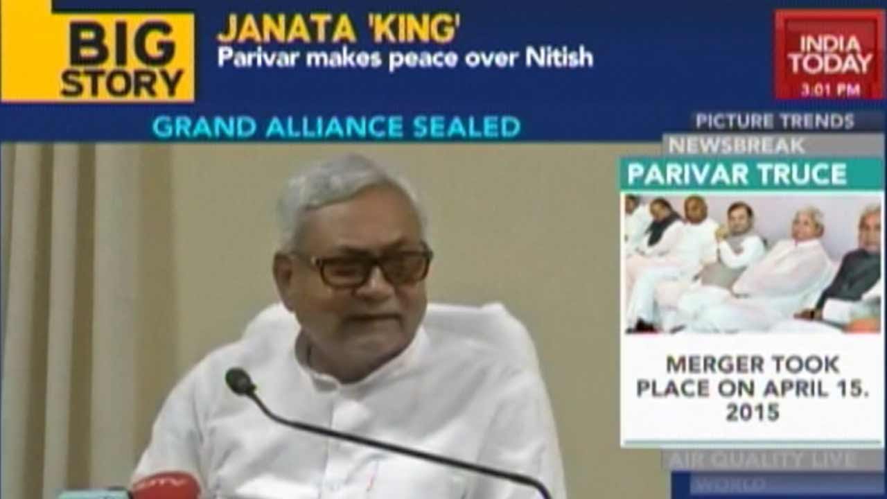 Nitish Kumar Will Be Janata Parivaar's CM Candidate In Bihar Election