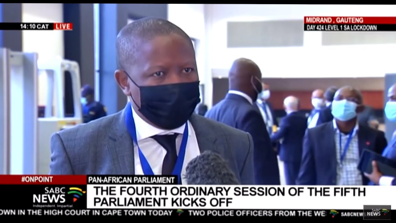 The official opening of the 4th Ordinary session of the Fifth Pan-African Parliament today.