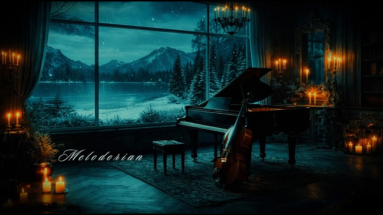 Melancholic Piano & Cello – 40 Min Winter Night Instrumental