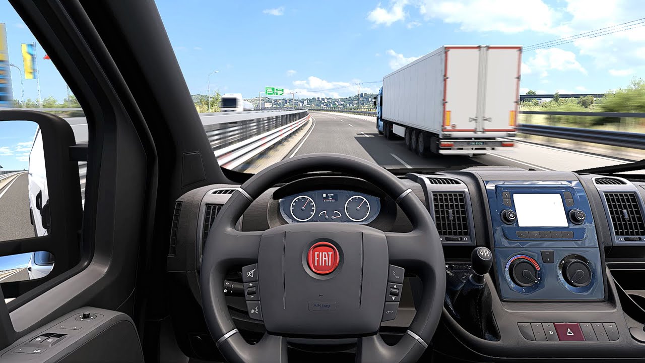 Fiat Ducato 2018 | Euro Truck Simulator 2 | Steering Wheel Game Play