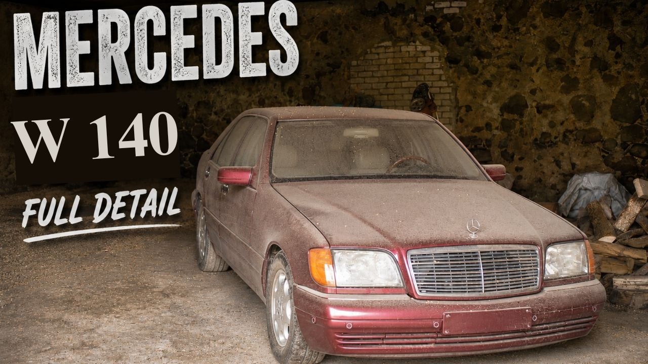 Deep Cleaning Mercedes Benz W140 - Exterior  Detail