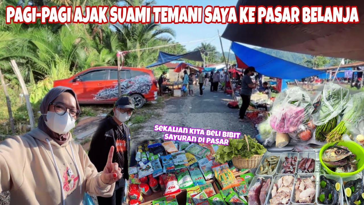 KE PASAR BELANJA SAYURAN DAN IKAN LAGI, UNTUK STOK DI KULKAS 