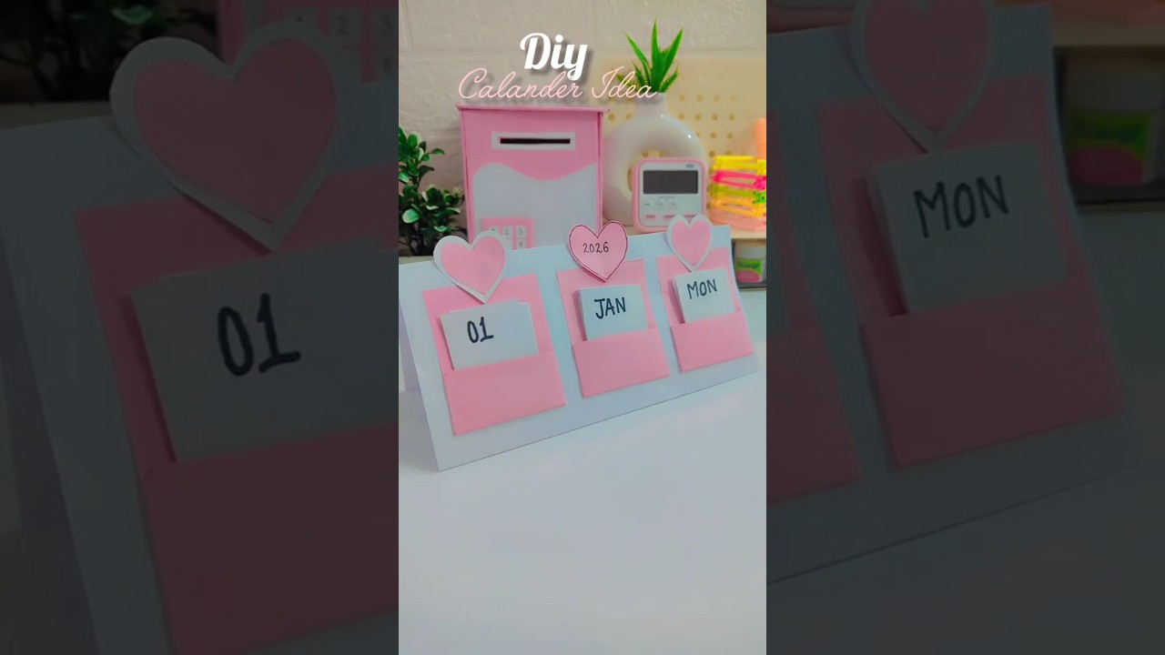Diy New Year Calendar 2026 #diy  #craft