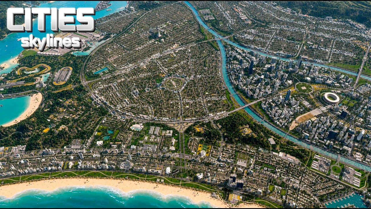 The Largest Planned City 🏡 Cities Skylines (Cinematic)
