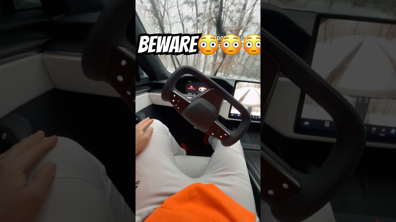 Do NOT Drive Tesla FSD In Blizzard Storms Til You See This 😳