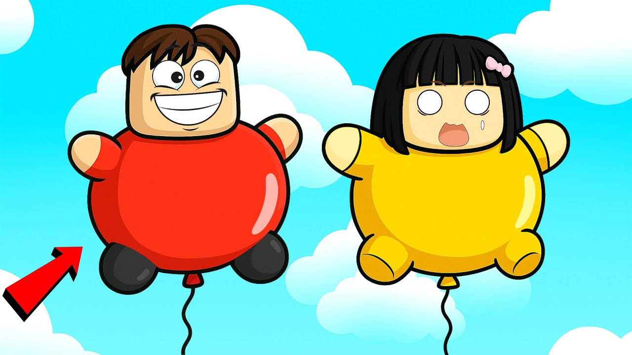 Yuta Mio dan Baby Celine Jadi Balon Untuk Lewati Rintangan | ROBLOX