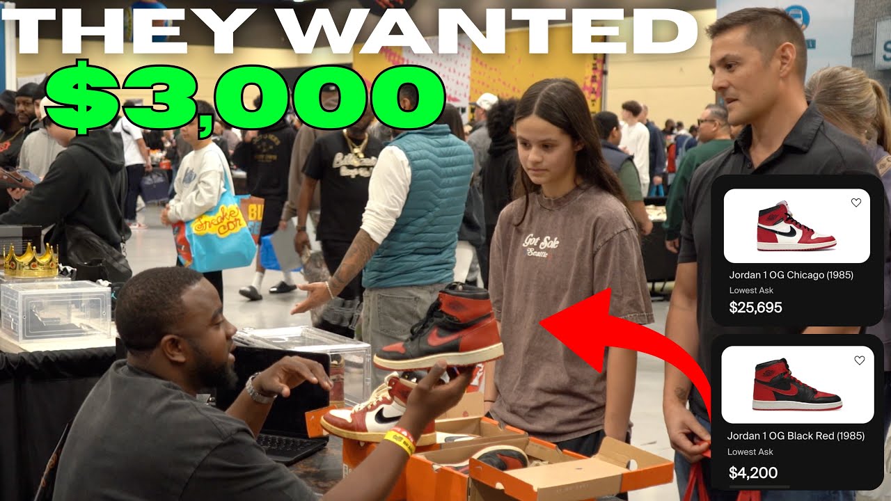 За оригинальные Jordan 1 1985 года просили 3000 долларов! (Sneaker Con Seattle)
