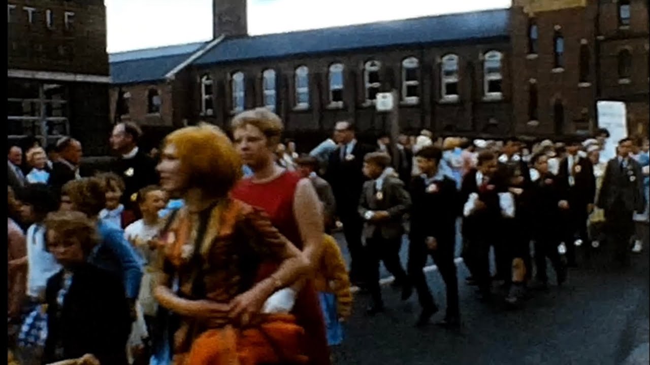 Whitsun Parade - May 1964 - New Road Kidderminster - Cine Film Footage