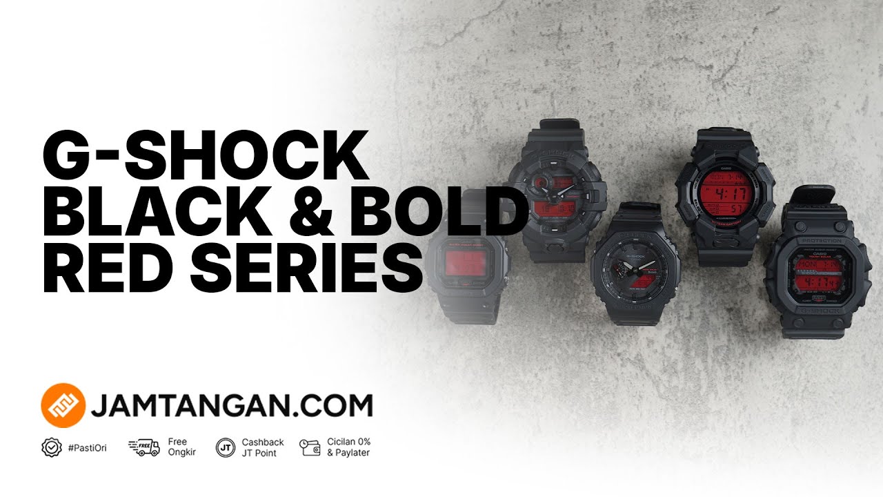 DISPLAY MERAH JANGAN SAMPAI LOLOS! G-Shock Black & Bold Red Series