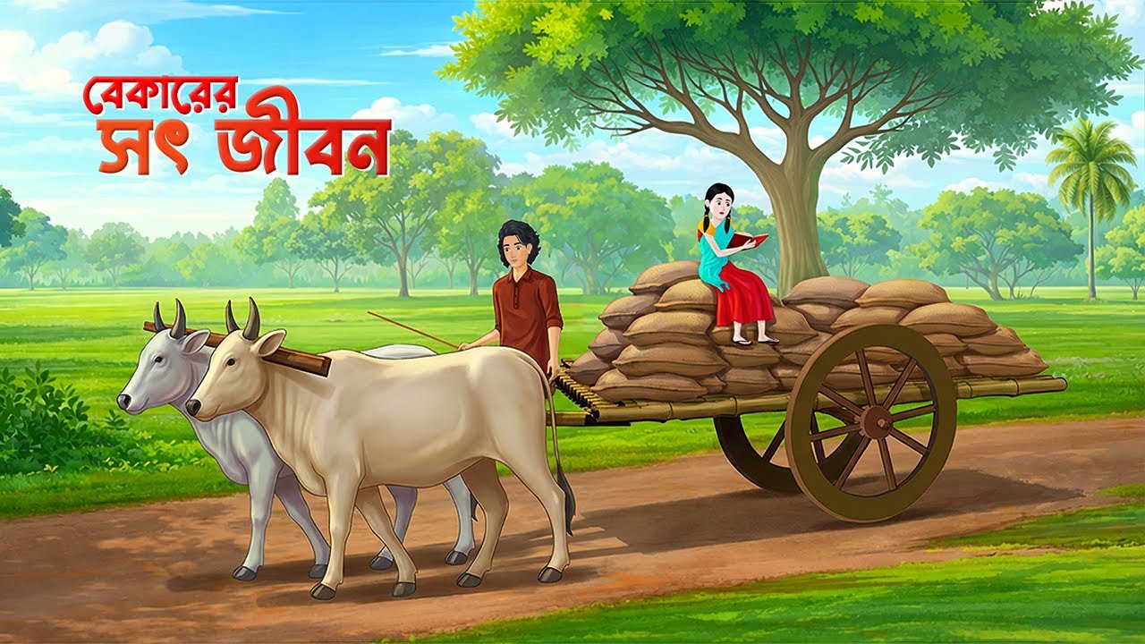 বেকারের সৎ জীবন | Bengali Moral Story | Bangla Village Cartoon | Wahid Creation Golpo