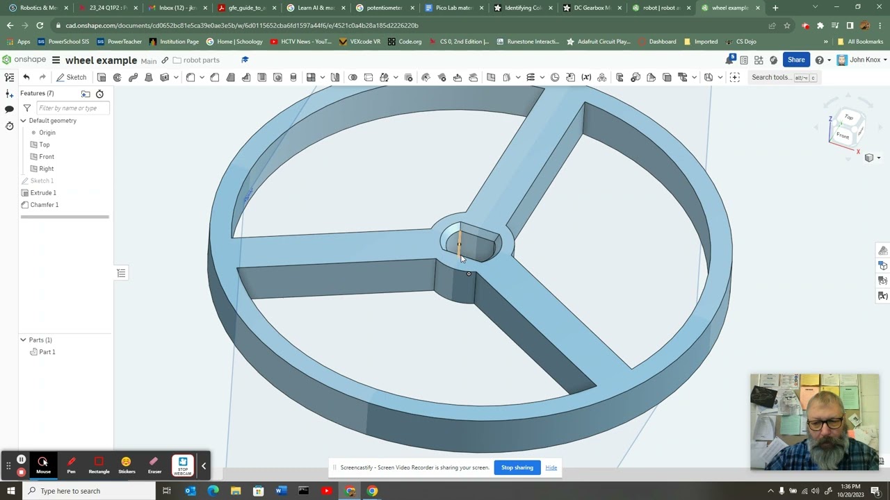Onshape Robot wheel