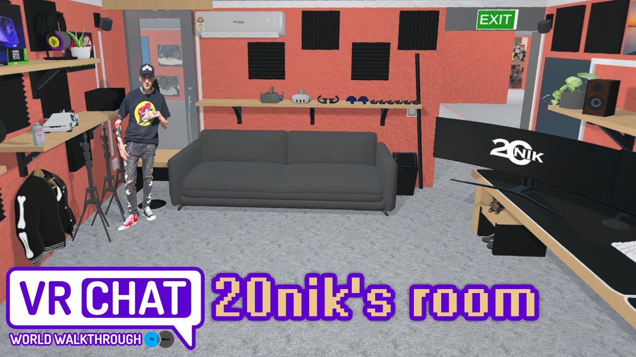 20nik's room - VRChat World Walkthrough
