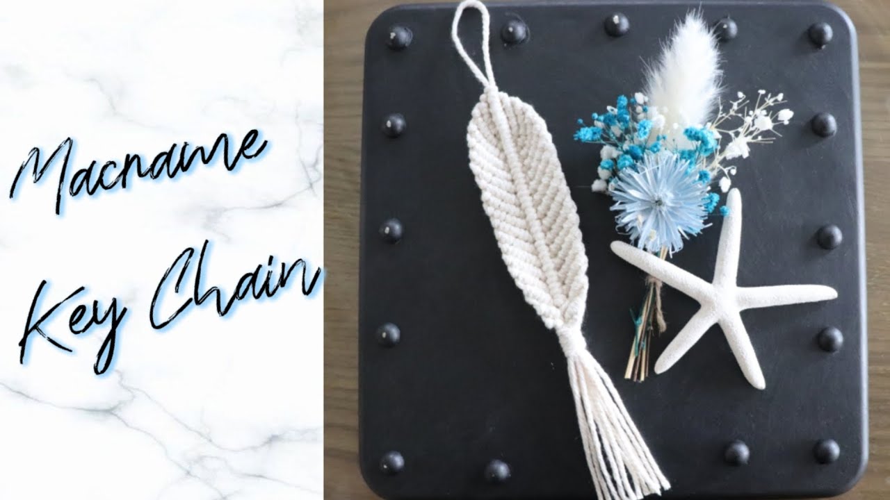 Easy🌿Macrame strap & key chain tutorial〜簡単🌿マクラメストラップ/キーホルダーチュートリアル〜