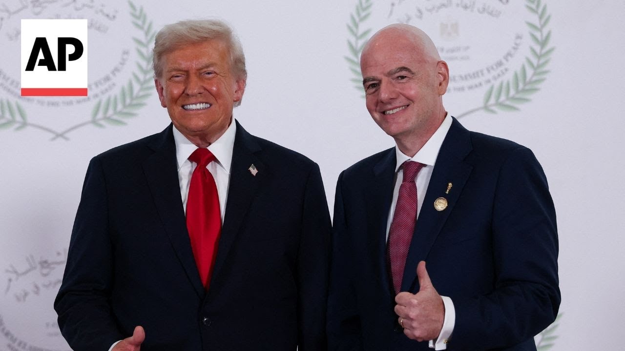 Infantino says &lsquo;you will see&rsquo; if Trump receives new FIFA peace prize