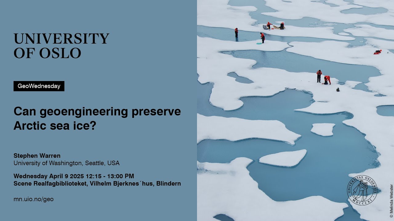 GeoOnsdag: Can geoengineering preserve Arctic sea ice?