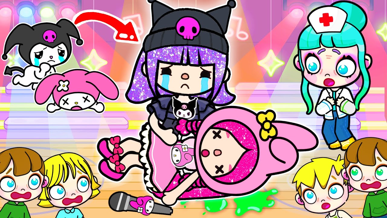 Chuyện Gì Đã Xảy Ra Với My Melody Trên Sân Khấu ? Chuyện Buồn KUROMI VS MY MELODY l Toca Boca