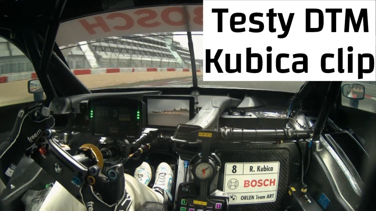 Testy DTM - Robert Kubica - wypowiedzi i przejazdy - klip | BMW M4 DTM | HD