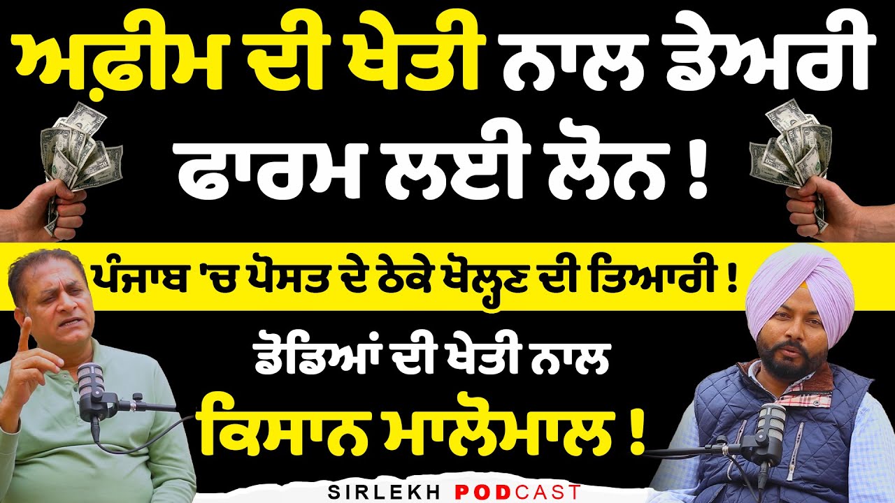 Afeem di kheti ਨਾਲ Dairy farm ਲਈ Loan !  Afeem Farming in Punjab | Podcast with Rakesh Kumar Ghattu