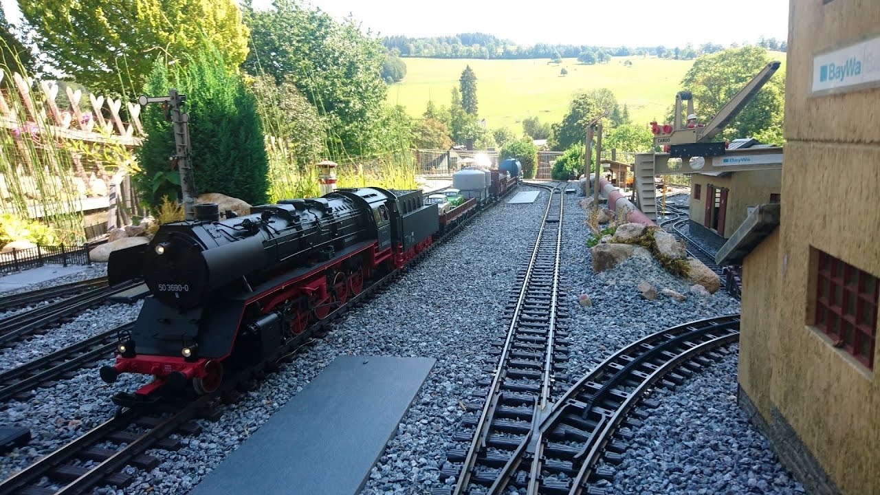 Piko G BR 50 🚂mit Esu Loksound5 bei der Arbeit ⚒ auf der Lgb /Piko Gartenbahn/ kleines Fahrvideo🎥