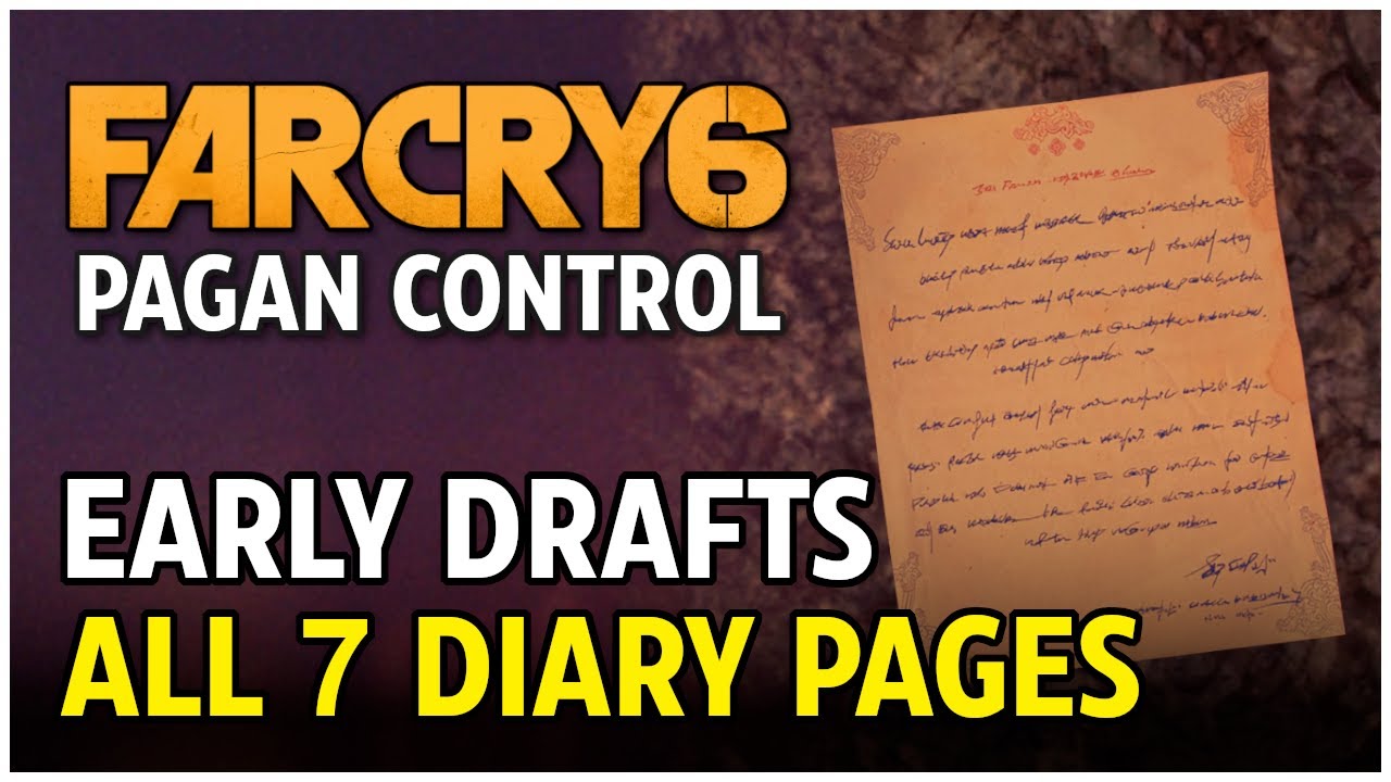 Far Cry 6 Pagan: Control - All 7 Diary Page Locations (Early Drafts Trophy / Achievement Guide)