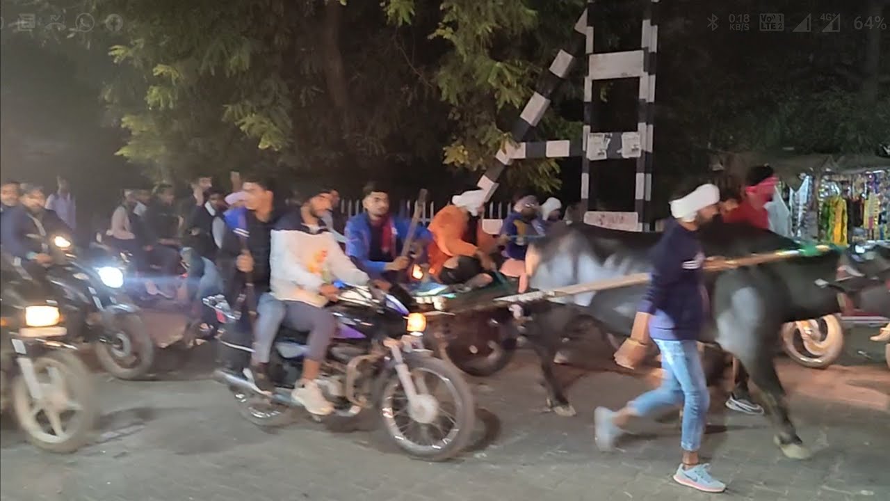 गढ़ गंगा जी मेले का सबसे शौकीन गांव फफराना एक साथ 8भैसे गाड़ी बाइक व ट्रैक्टर ट्रॉली के साथ