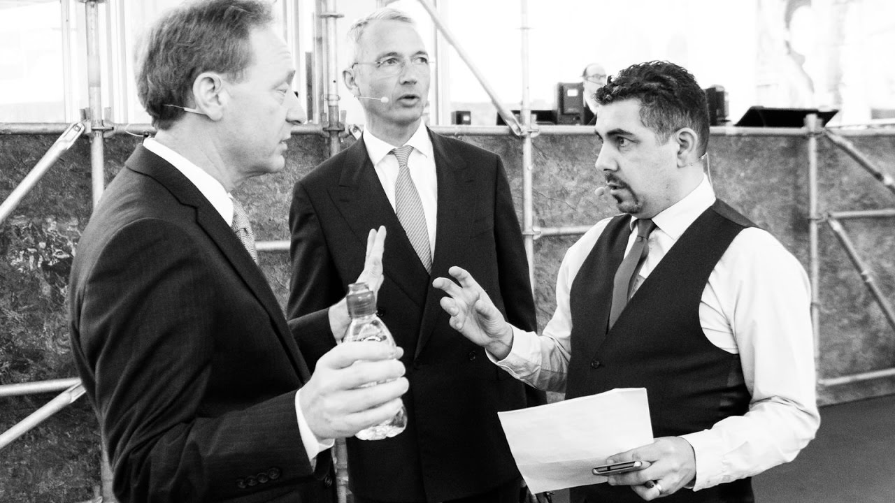 Peter Hopwood with Brad Smith (Microsoft) Axel P. Lehmann (UBS Group) 