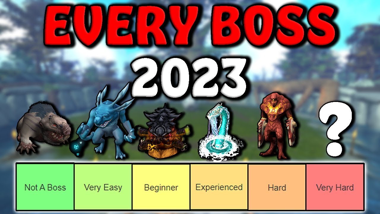 Ranking all RuneScape Bosses Easiest to Hardest - 2023