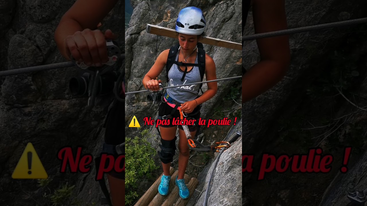 Instructions tyroliennes via ferrata de Puget-théniers