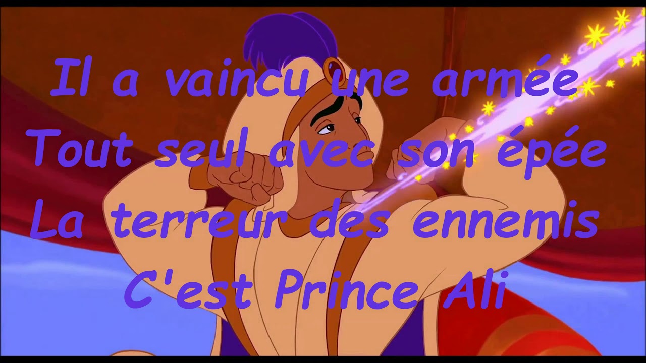 Aladdin   Prince Ali + Paroles