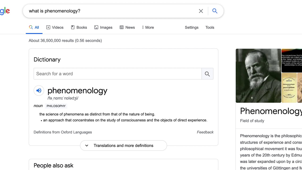 IPA community: what is phenomenology?