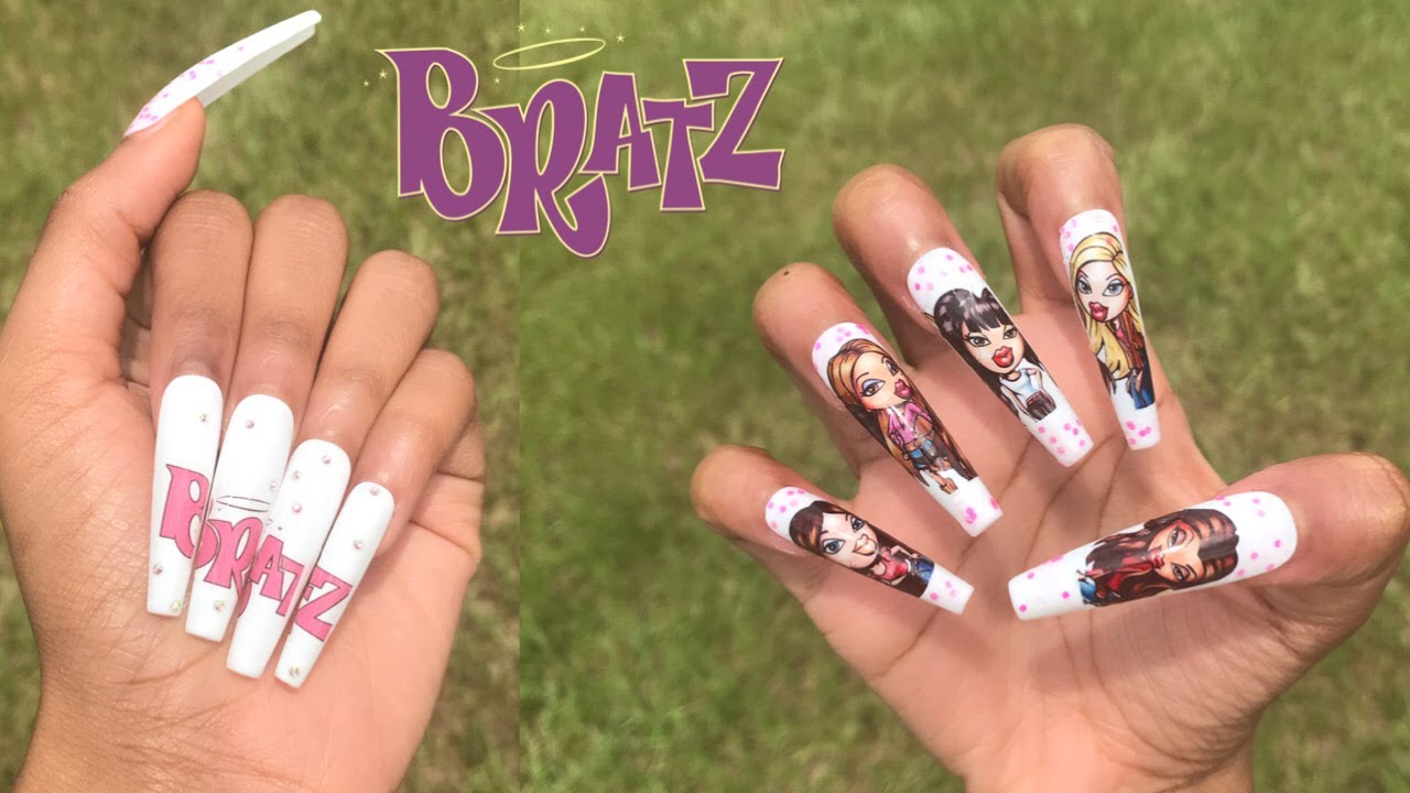 BRATZ Dolls Nails | Enailcouture XXL Coffin | Super Easy No Acrylic Nails At Home | Press On Nails