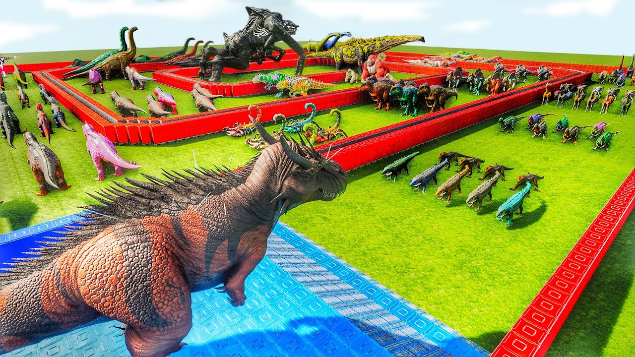 King Desolatitan👑 VS All ARK Dinosaurs & Devil