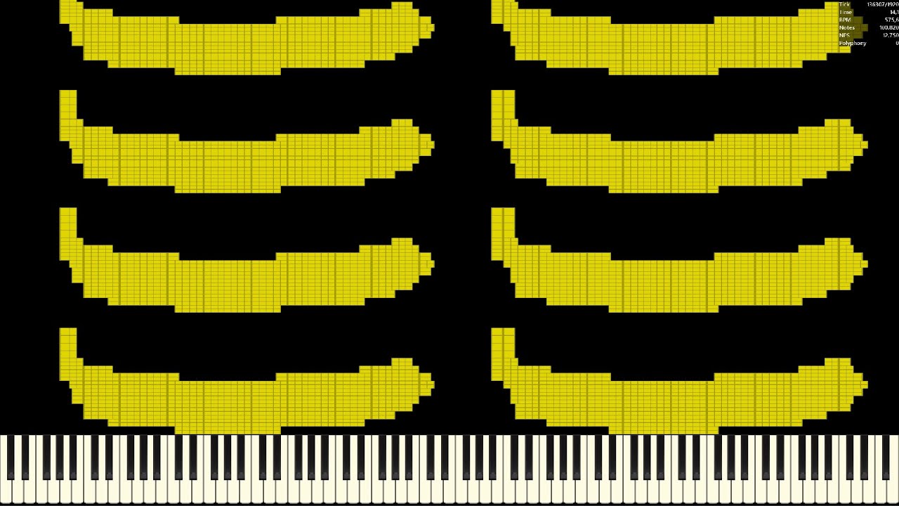 Ultralight MIDI Player. Banana Nut (22,720,000 notes) 🍌