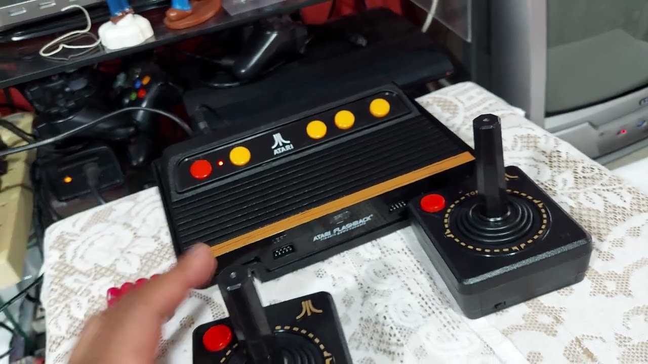 ATARI FLASHBACK 6 CLASSIC GAME CONSOLE COM CONTROLE SEM FIO