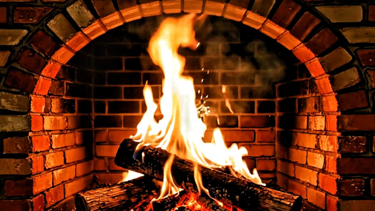 Cold Apartment Insomnia Winter Midnight Fireplace ❄️🔥 Slow-Burn Warmth for Deep Sleep