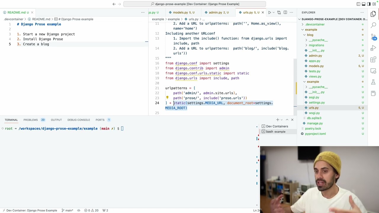 Create a blog using Django Prose | Open Source with LOGIC