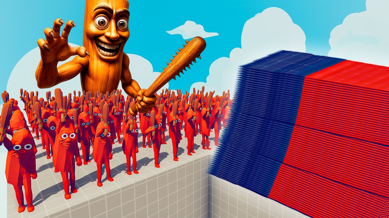 200x TUNG TUNG TUNG SAHUR + 1x GIANT vs EVERY GOD - Totally Accurate Battle Simulator TABS
