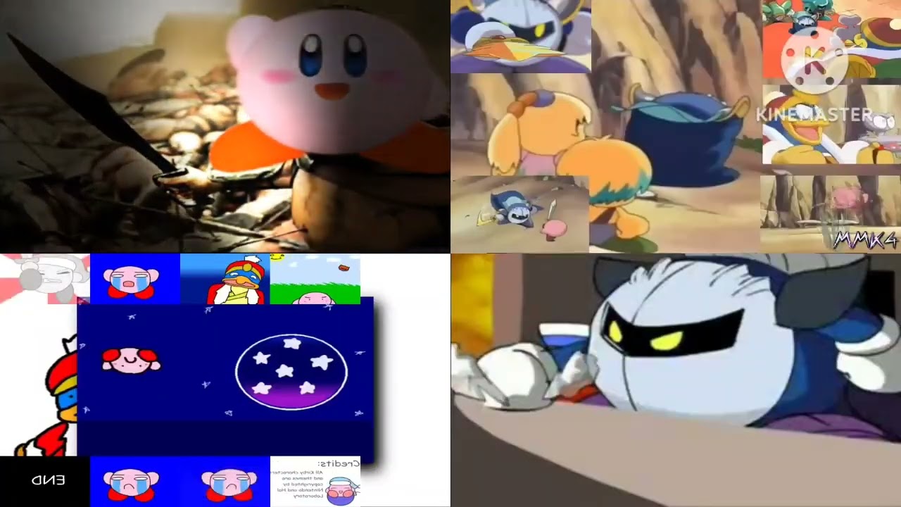 Kirby Sparta Remix Quadparison