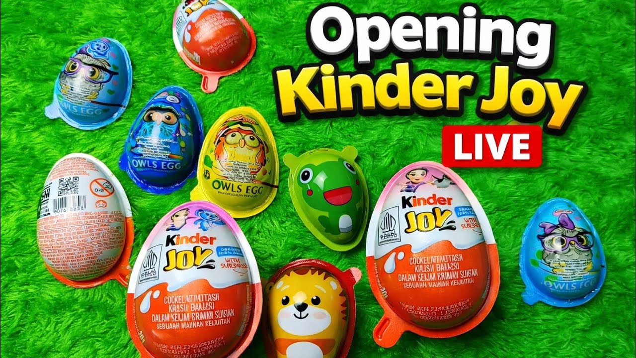 Opening Joy Eggs | Kinder Joy | Cute Suprise Toy Reveal 😍 | ASMR Video
